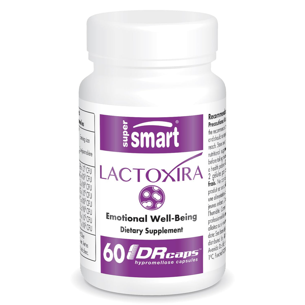 Supersmart Lactoxira High Potency 8-in-1 Probiotic Complex - 60 Capsules
