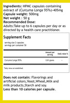 Hekma Center Turmeric Curcumin Extract 500 MG - 100 Capsules - image 2