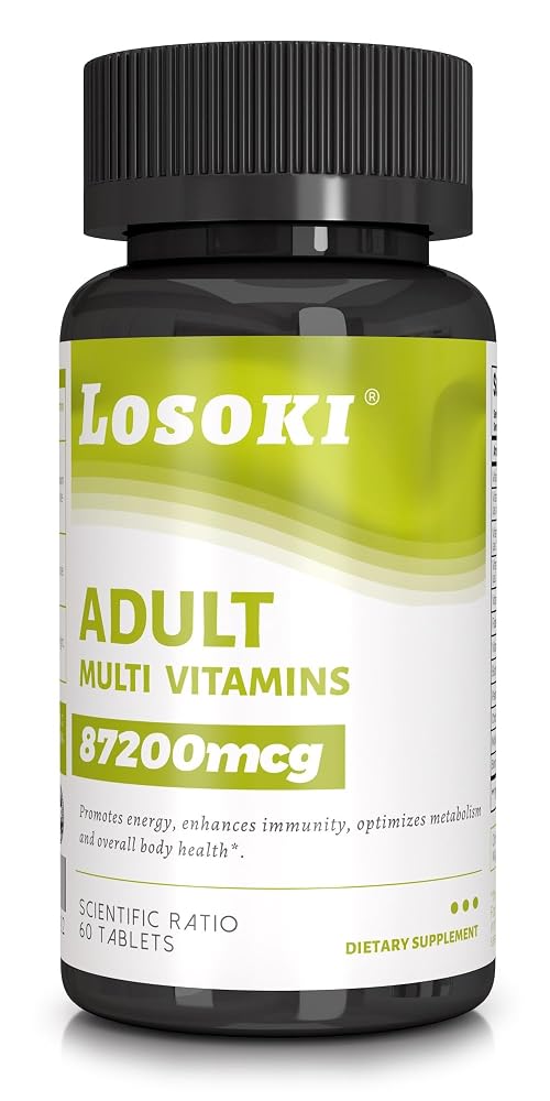 Losoki Adult Multi Vitamins for Men and Women - 60 Tablets