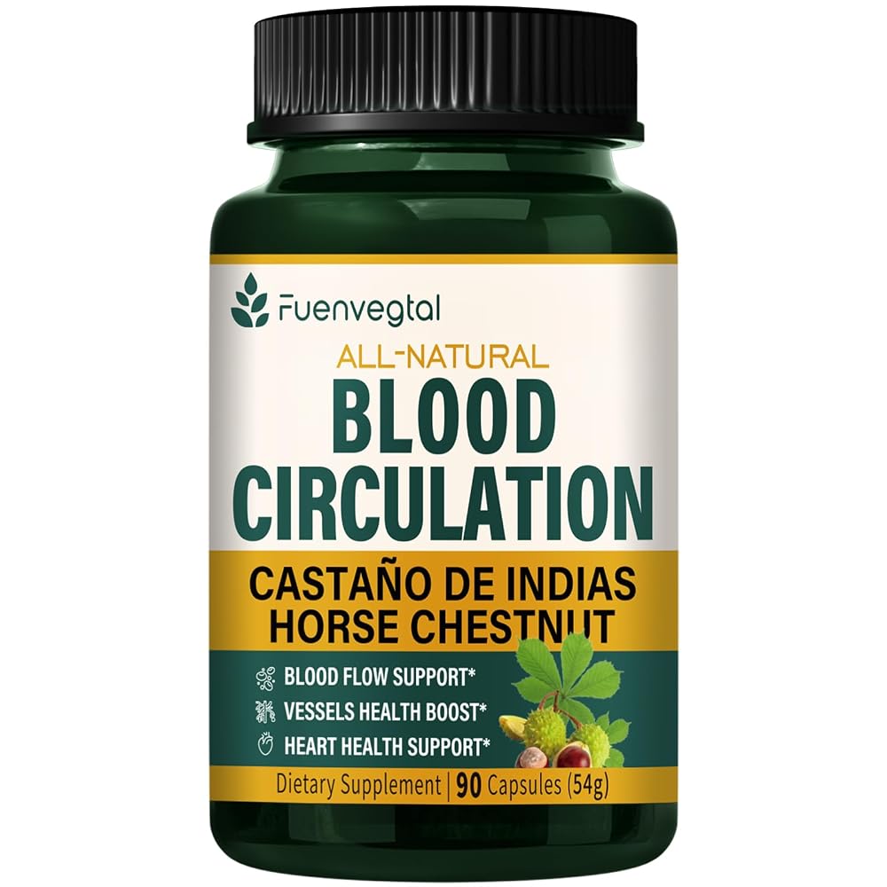 Fuenvegtal Horse Chestnut Blood Circulation Capsules - 90 Count