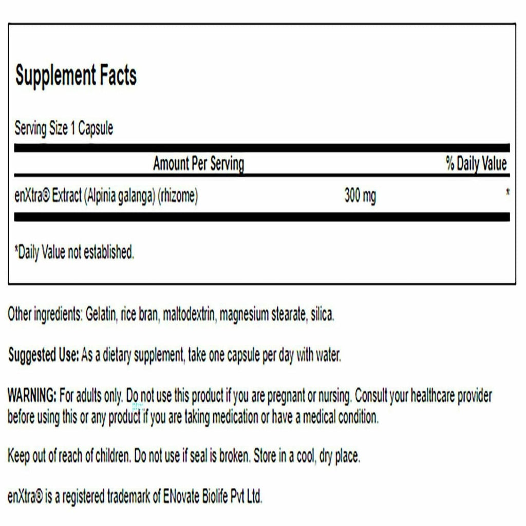 Swanson Focused Attention Alpinia Galanga - Caffeine-Free 300 mg
