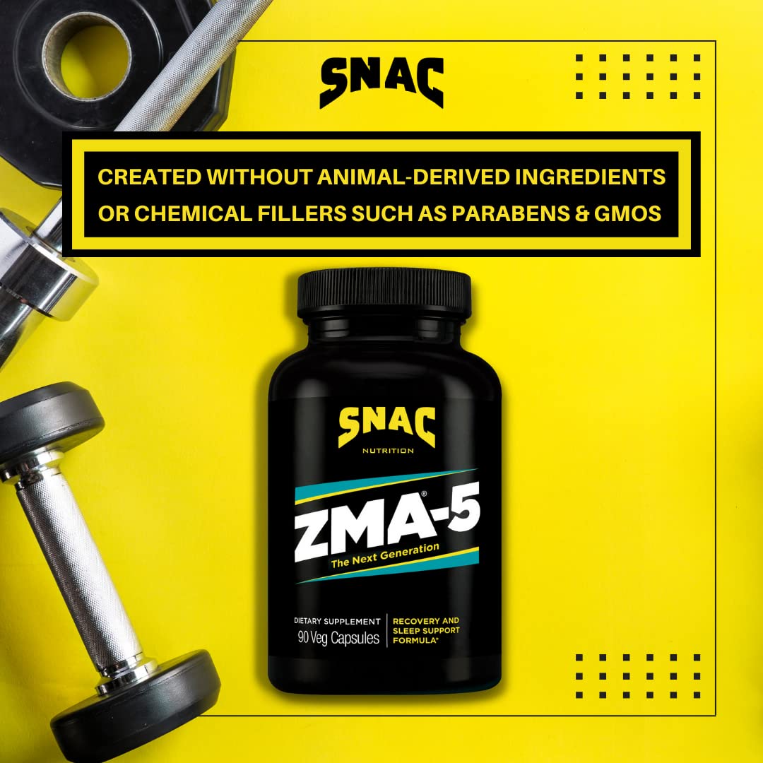 SNAC ZMA-5 Magnesium Glycinate Mineral Supplement - 90 Capsules - image 5
