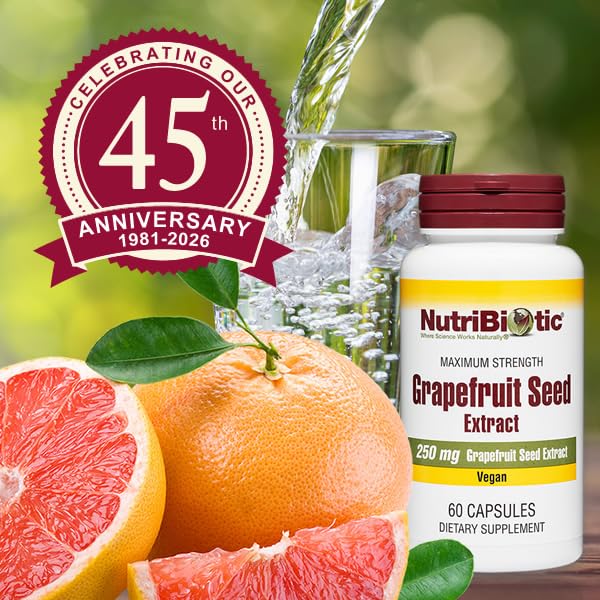 NutriBiotic Grapefruit Seed Extract 250 mg - 60 Capsules - image 5