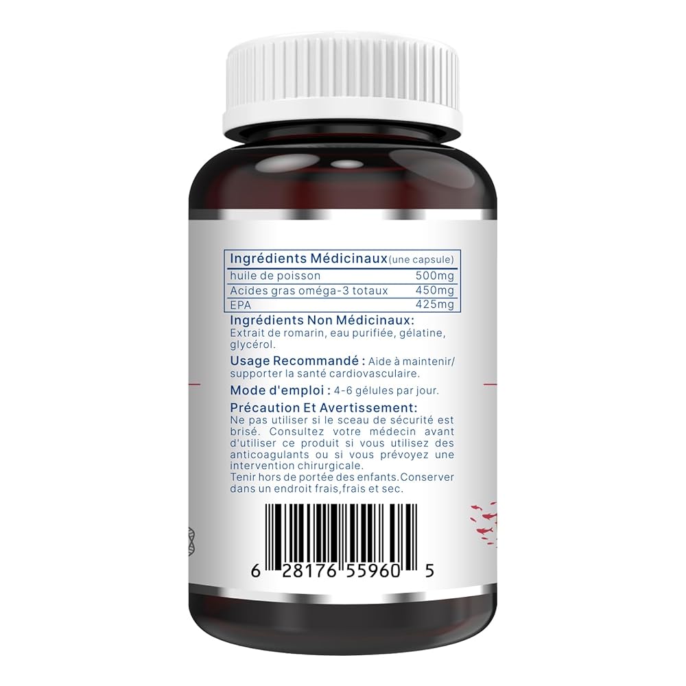 FEMMEROL Omega-3 EPA 900 Fish Oil - 120 Capsules - image 9