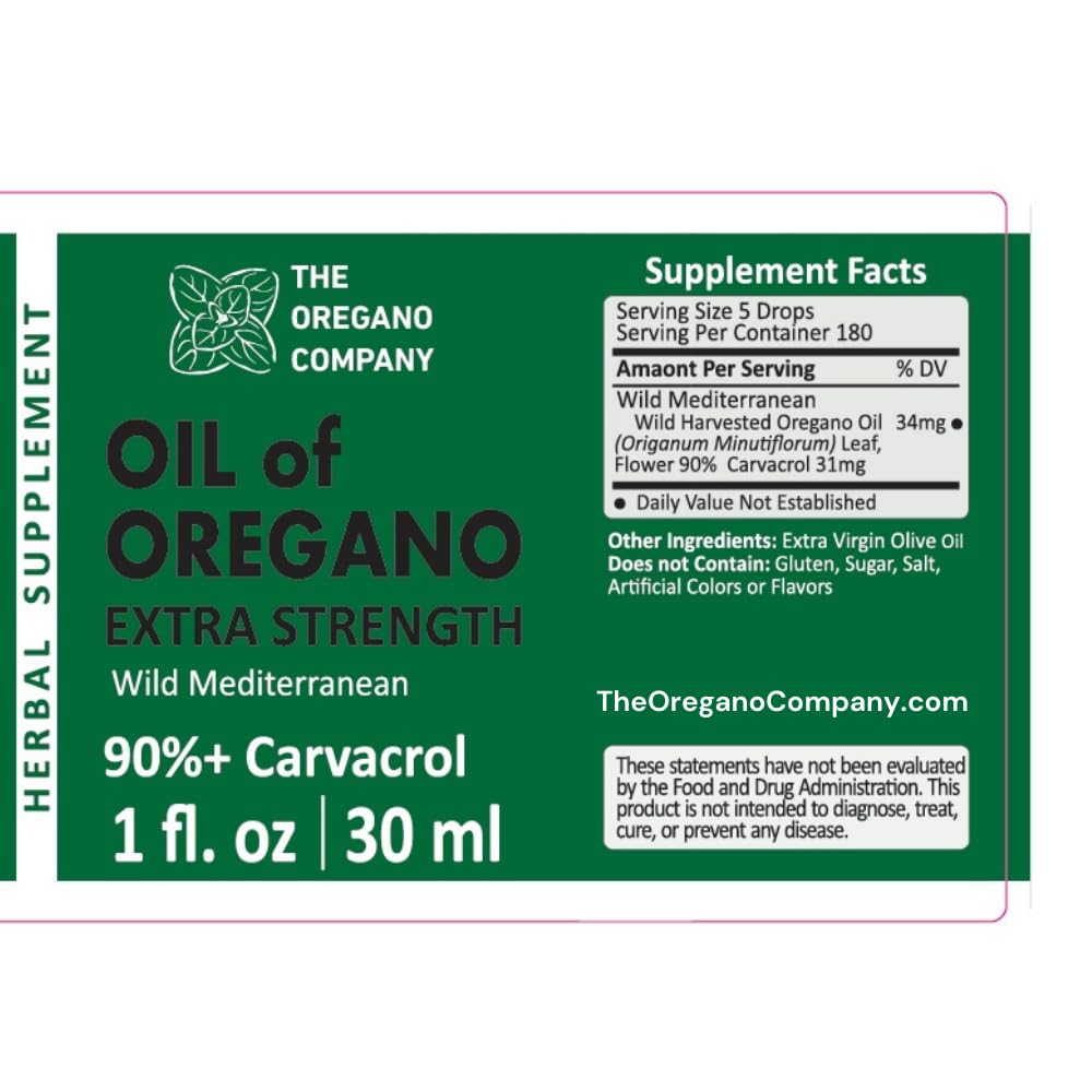 THE OREGANO COMPANY Oil of Oregano Extra Strength - 1 Fl Oz - image 3