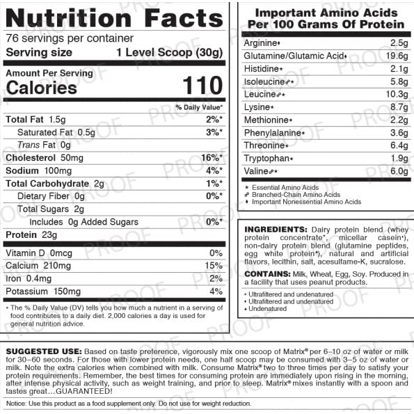 Nashua Nutrition Syntrax Matrix 5.0 Whey Protein Powder - 5lb - image 2