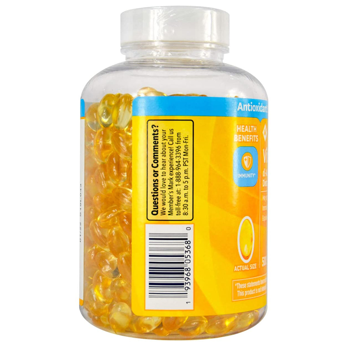 MEMBER´S MARK Member's Mark Vitamin E 180mg - 500 Softgels - image 2