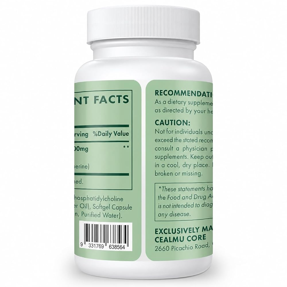 CEALMU CORE Liposomal Berberine HCL - Berberine 1500mg High
