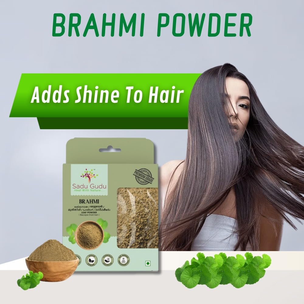 Sadu Gudu Brahmi Gotu Kola Centella Asiatica Powder - 100g - image 5