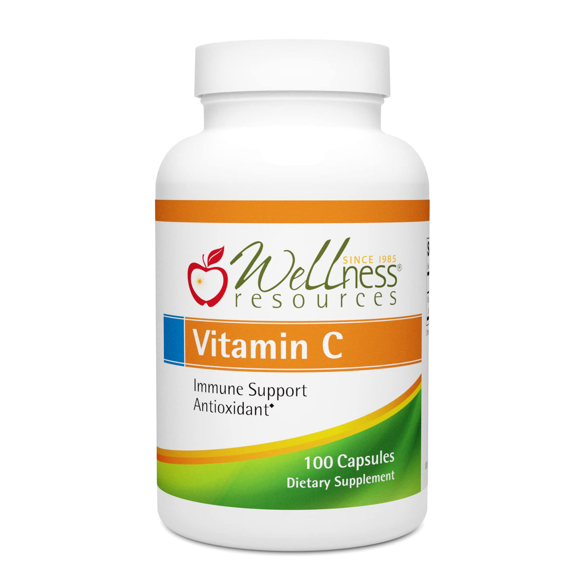 Wellness Resources Vitamin C 1000 mg Vegetarian Capsules - 100 Count