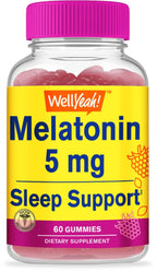 WellYeah Melatonin Gummies 5 mg Sleep Support - 60 Gummies