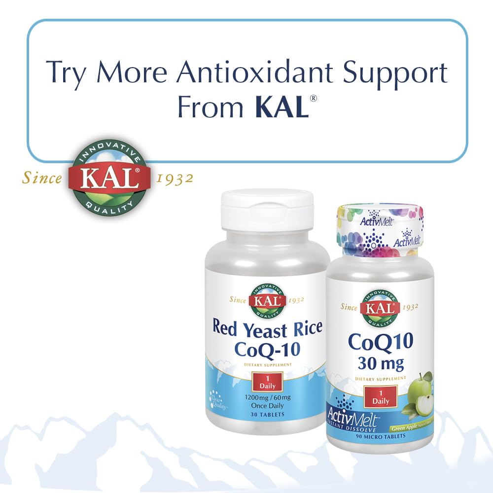 KAL Gamma Oryzanol 100 mg Antioxidant - 100 Tablets - image 4