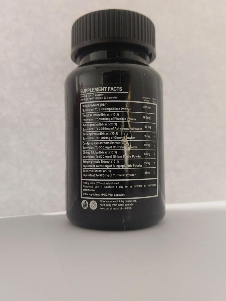 Darkingwings Shilajit 8-in-1 Herbal Supplement - 60 Capsules - image 9