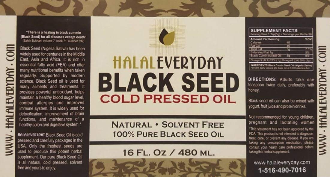 Halaleveryday Black Seed Oil Nigella Sativa - 16 Fl Oz - image 5