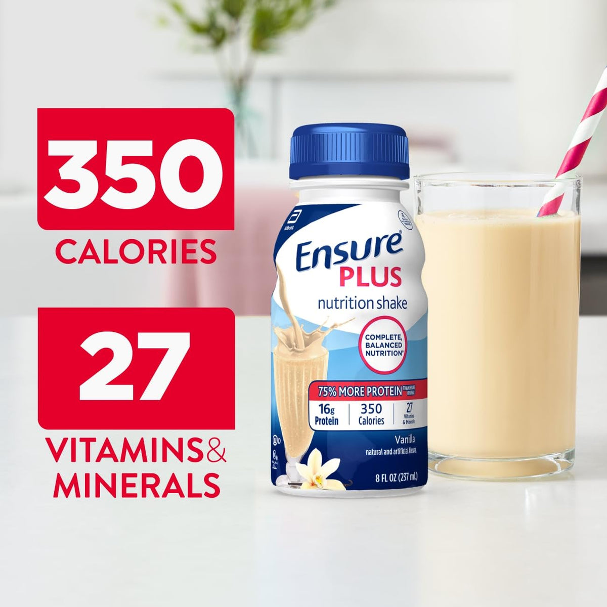 Ensure Plus Vanilla Nutrition Shake Meal Replacement - 6 Pack - image 4