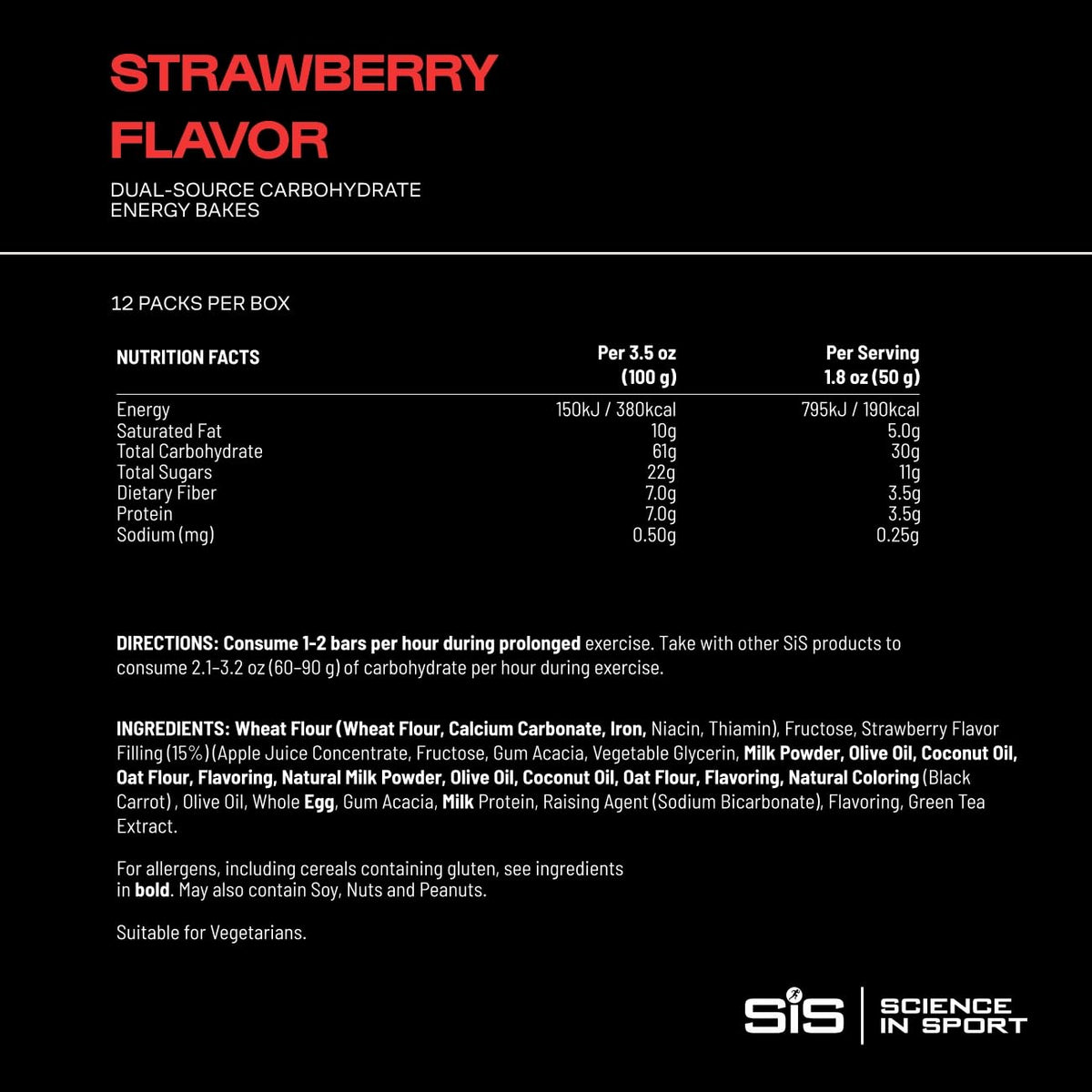 Science in Sport SiS GO Energy Bakes, 30g Dual-Source Carbohydrates