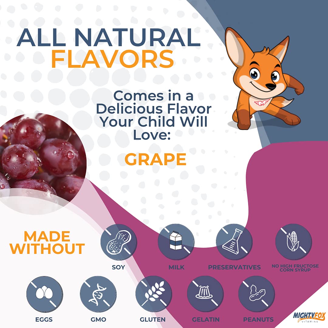 MIGHTY FOX VITAMINS Iron Gummies for Kids