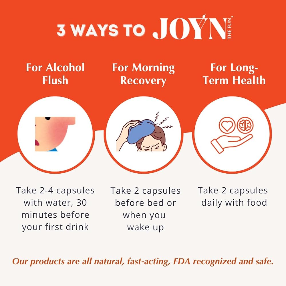 JOYN Supplement for Alcohol Flush Prevention - image 3