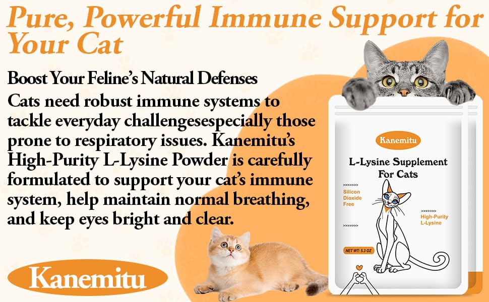 金光くん L-Lysine Powder for Cats Immune Support - 5.3 oz - image 2