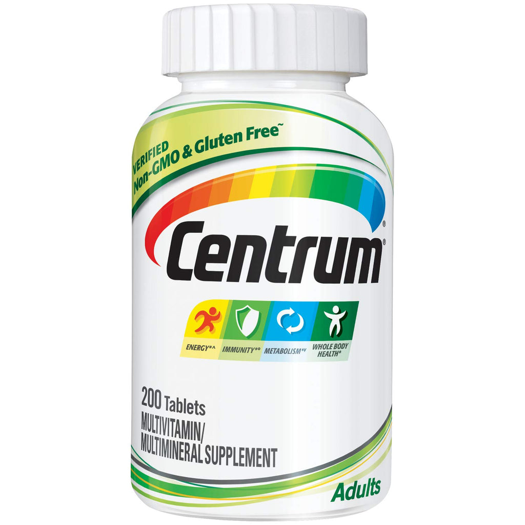 Centrum Adult Multivitamin with Vitamin D3 and B Vitamins - 200 Tablets