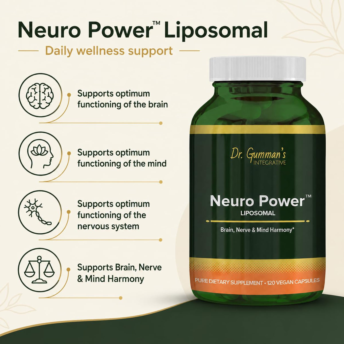 Harmony Nutraceuticals Neuro Power Liposomal Brain Support - 120 Vegan Capsules - image 3