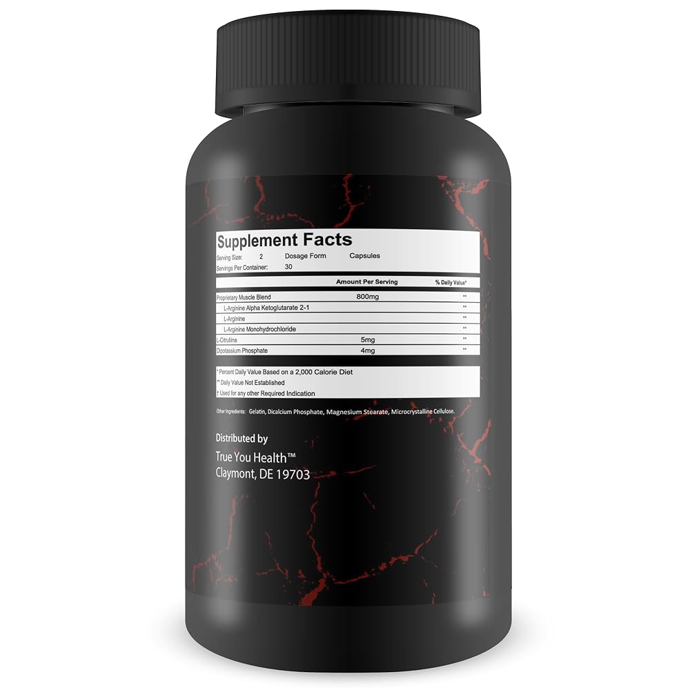 True You Health Rising Phoenix Pro L-Arginine Blood Flow - 60 Capsules - image 2