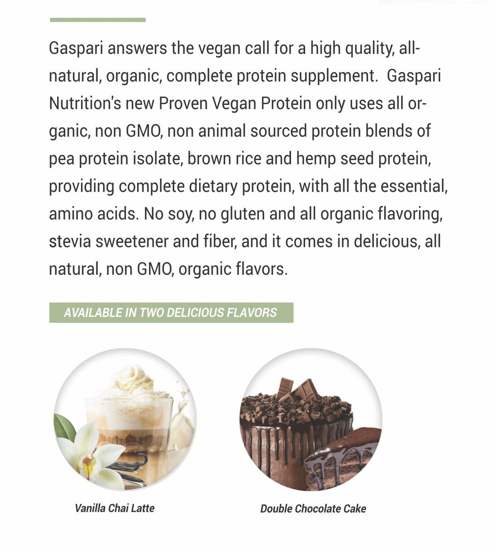Gaspari Nutrition Proven Vegan Protein Powder - 2 lbs - image 8