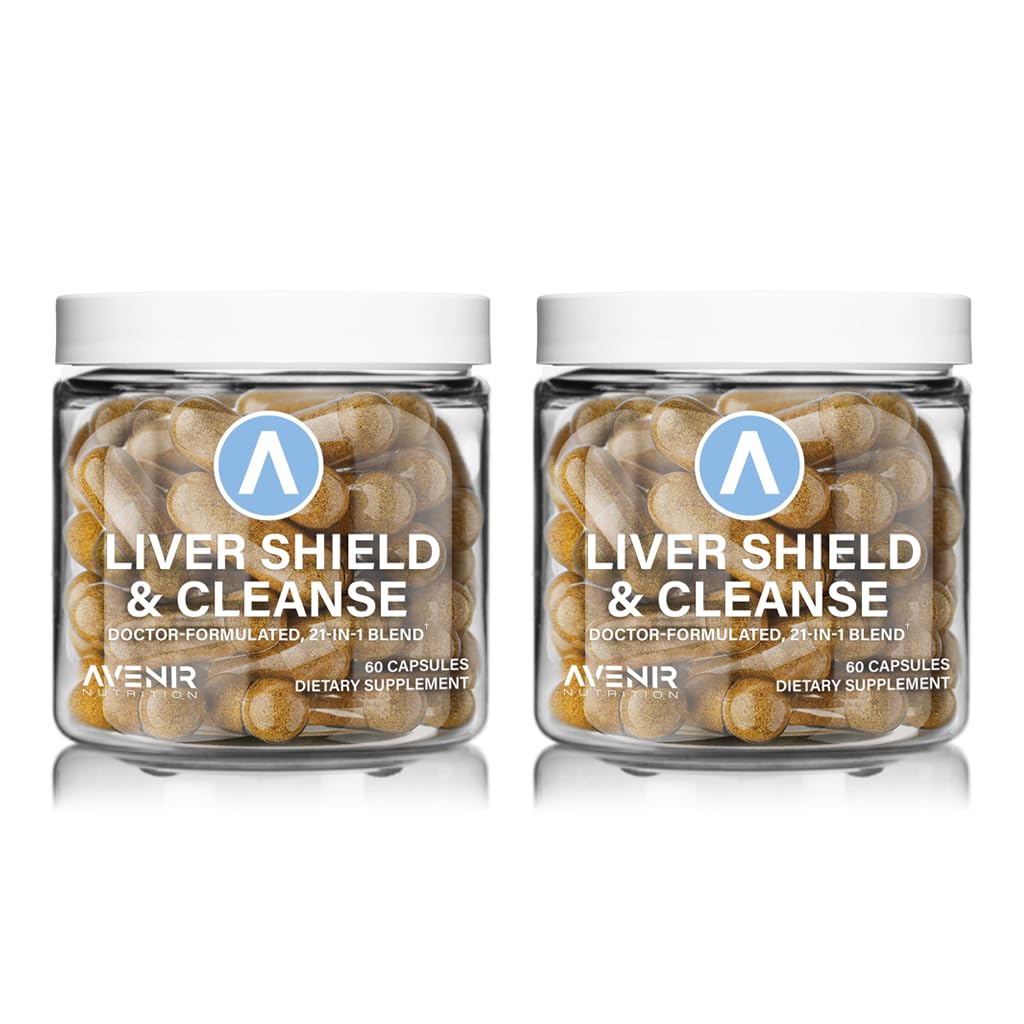 Avenir Nutrition Liver Shield & Cleanse - Powerful Herbal Liver