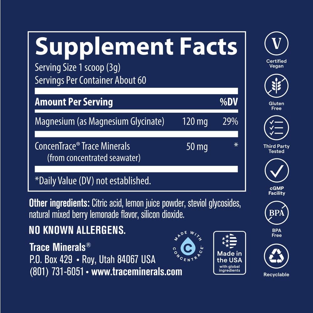 Trace Minerals Magnesium Glycinate Powder