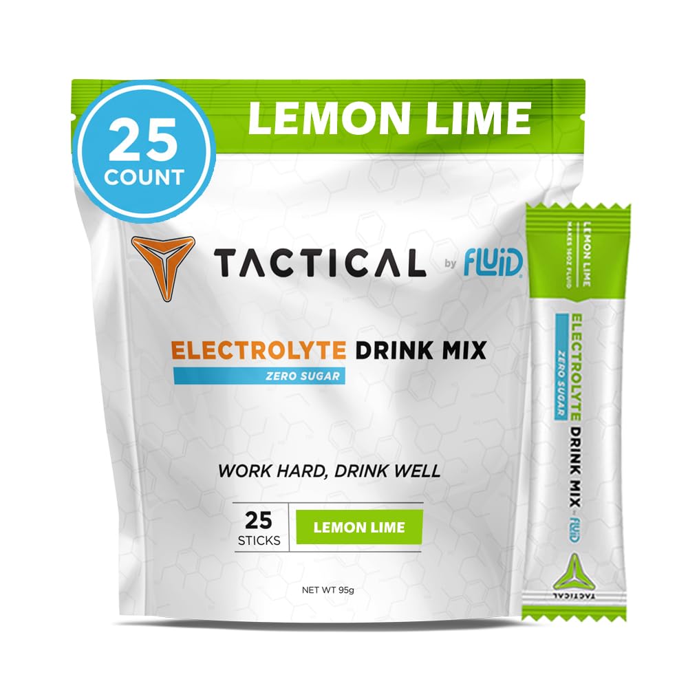 Fluid Tactical 25 Count Zero Sugar Electrolyte Powder
