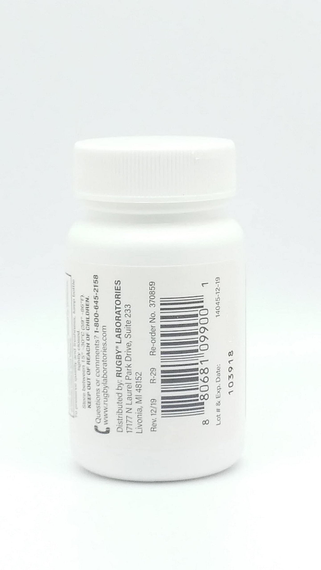 Rugby Laboratories Folic Acid 400 mcg Vitamin B9 - 100 Tablets - image 3