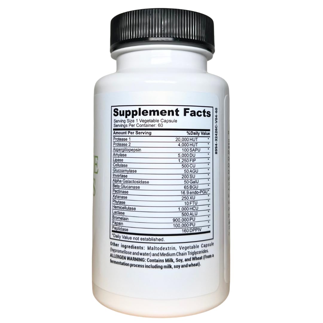 Casa de Sante FODMAP Digestive Enzymes 18-Enzyme - 60 Capsules - image 3