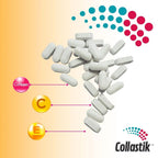 PHARMATECH Collastik Hydrolyzed Collagen with Vitamins C and E - 100 Tablets - image 3