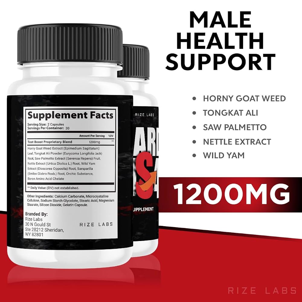 rize labs Hard HS4 Capsules for Men's Health - 120 Capsules - image 6
