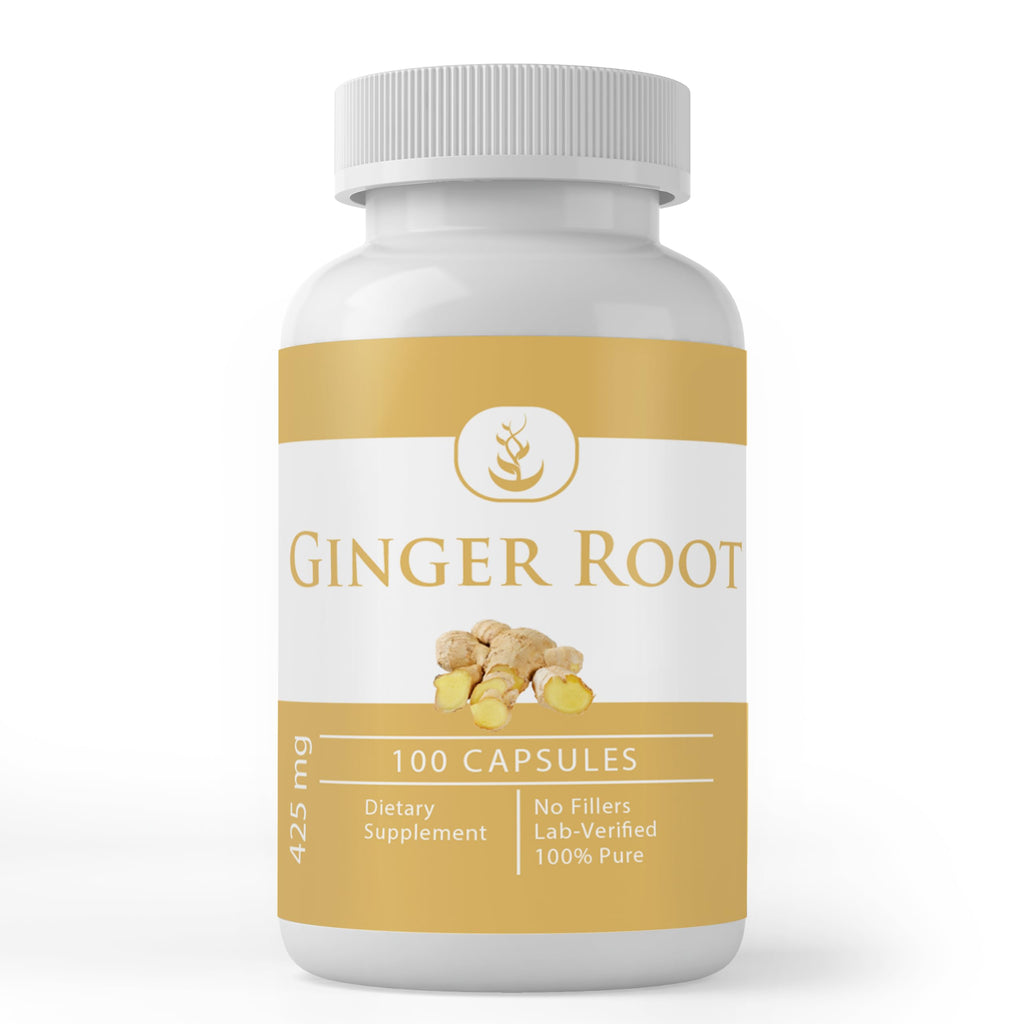 PURE ORIGINAL INGREDIENTS Ginger Root Capsules - 100 Count