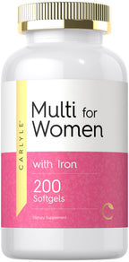 Carlyle Multivitamin for Women with Iron - 200 Softgels