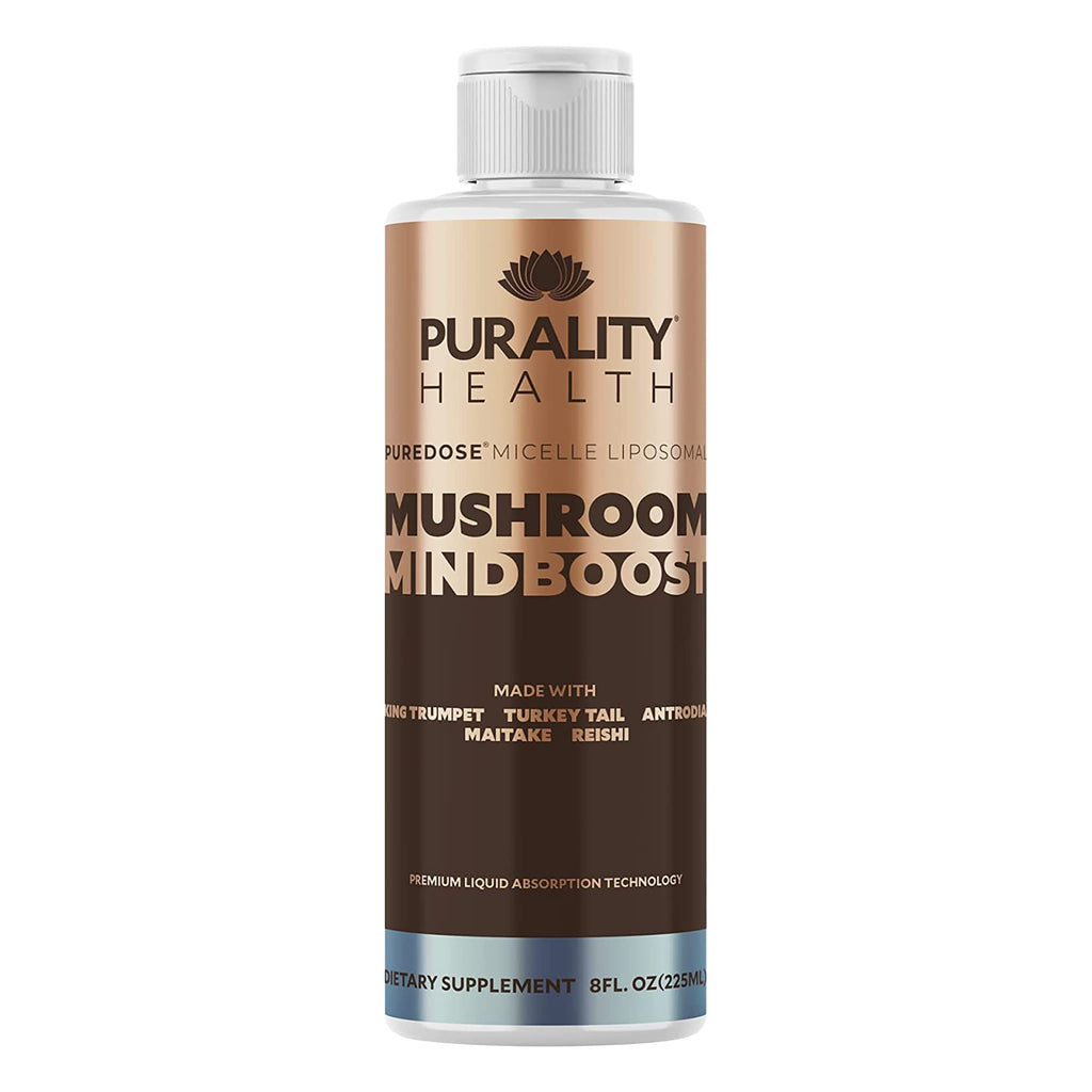 PURALITY HEALTH Liposomal Mushroom Mindboost Brain Fog Relief - 8 Fl Oz