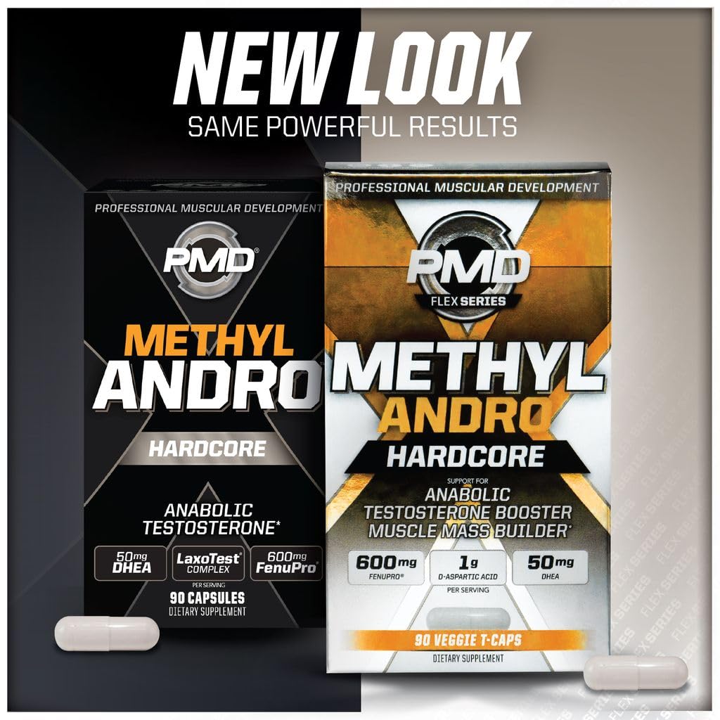 PMD Methyl Andro Hardcore Testosterone Support - 90 Capsules - image 2