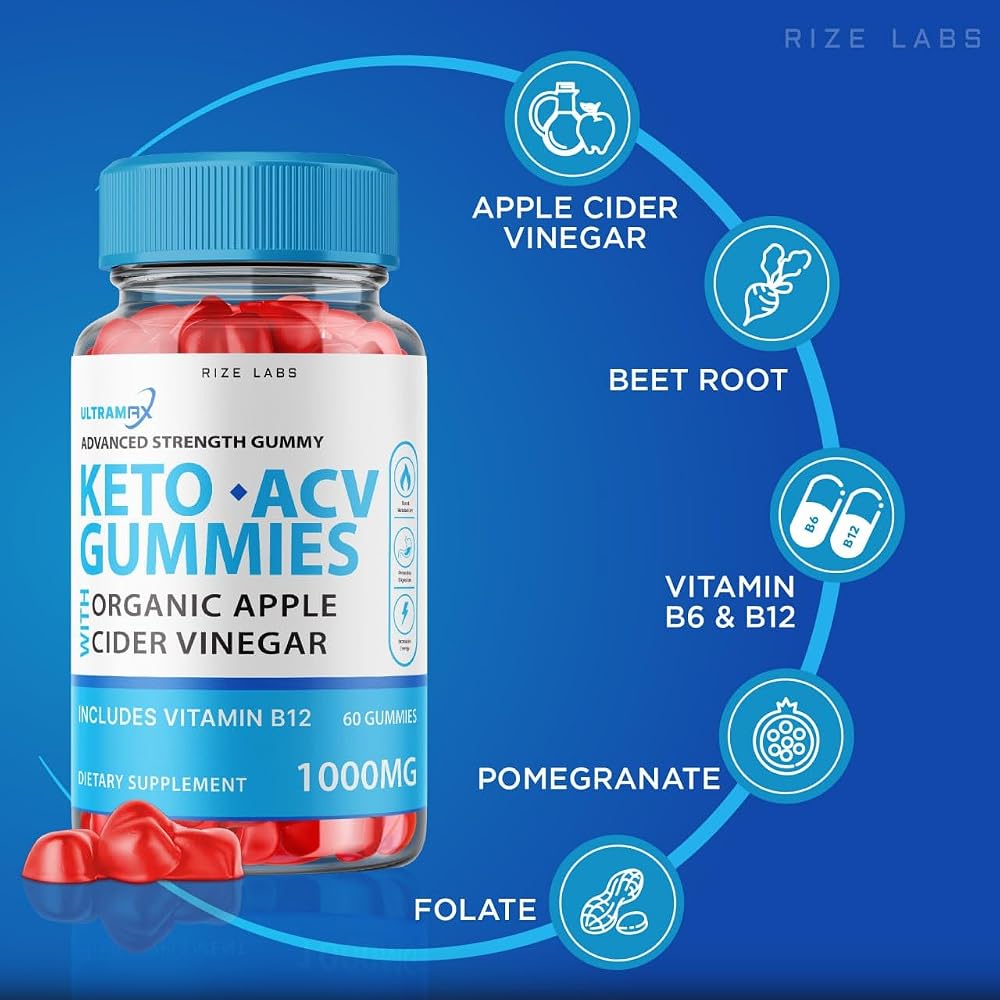 rize labs Ultra Max Keto ACV Gummies for Weight Loss - 60 Gummies - image 4