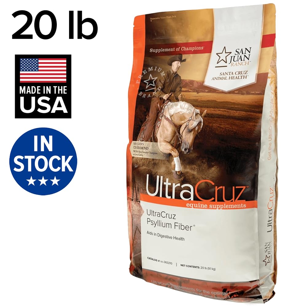 UltraCruz Psyllium Fiber Equine Supplement - 20 lb Pellets - image 4