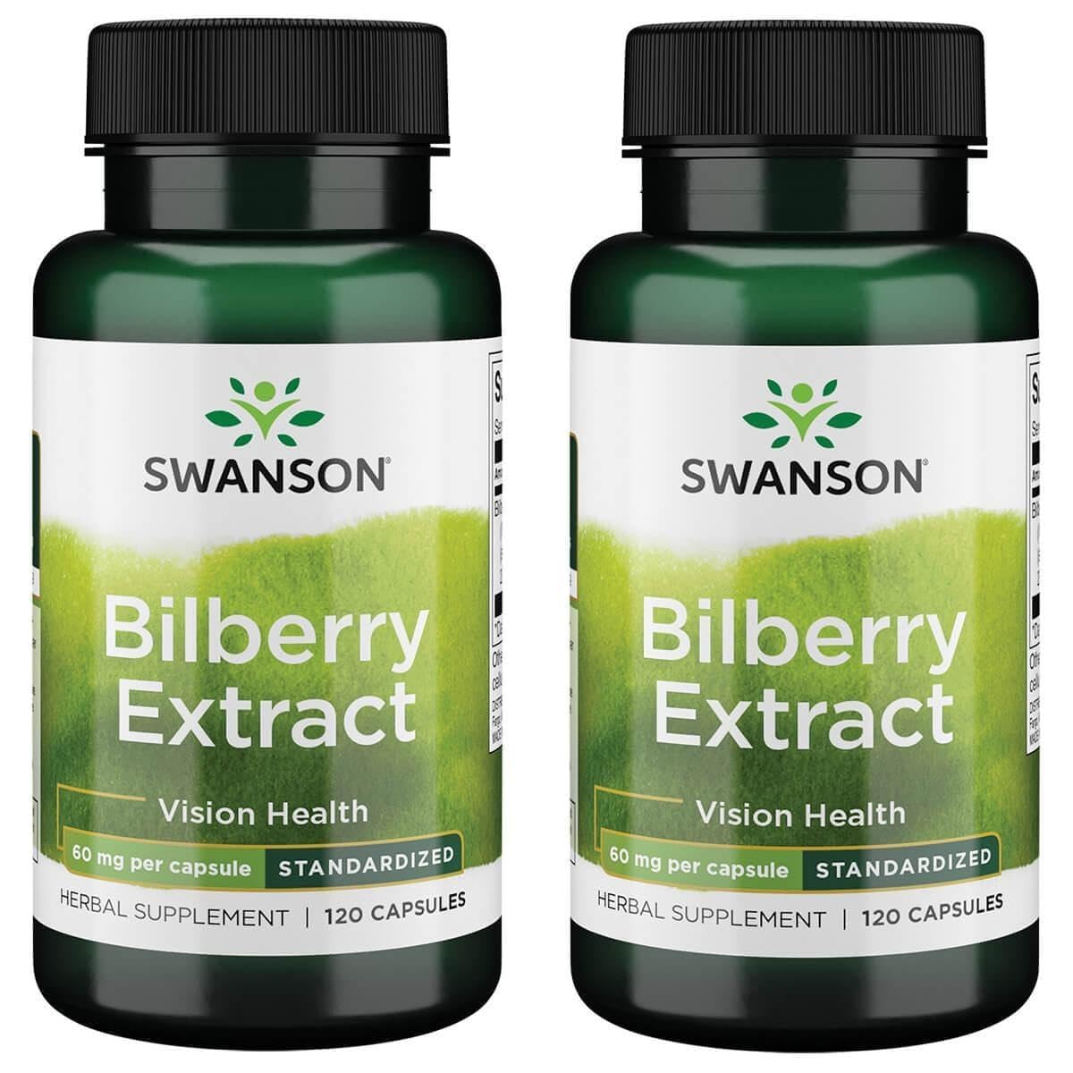 Swanson Bilberry Extract Standardized 60 mg - 240 Capsules