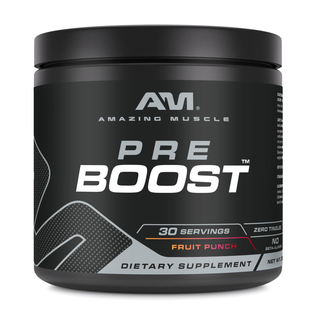 Amazing Muscle Pre Boost Pre-Workout Powder - 30 Servings