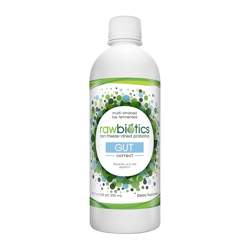 Rawbiotics Gut Correct Liquid Probiotic 12 Strains - 16.9 Fl Oz