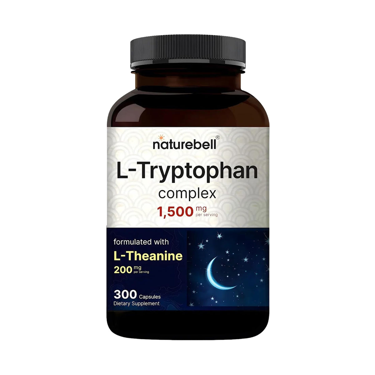 NatureBell L-Tryptophan Complex Calming Support - 300 Capsules