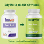 BESTVITE Beet Root 550mg - 120 Vegetarian Capsules - image 7