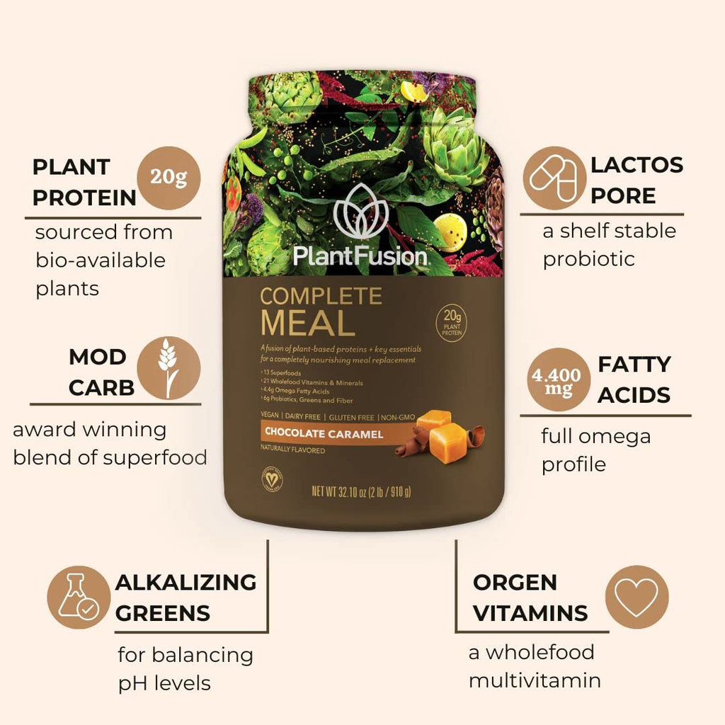 PlantFusion Complete Meal Replacement Shake - Plant Based Protein