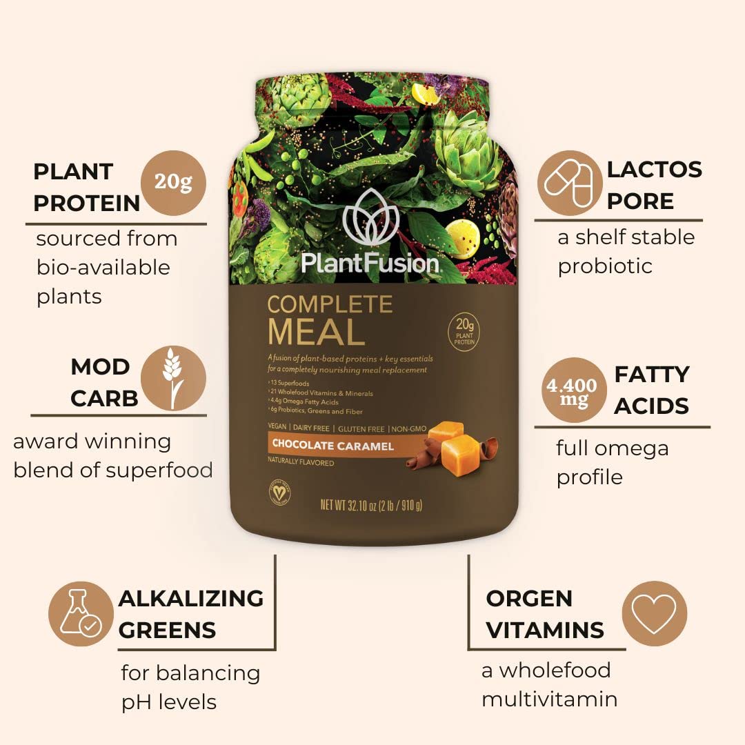 PlantFusion Complete Meal Replacement Shake - Plant Based Protein