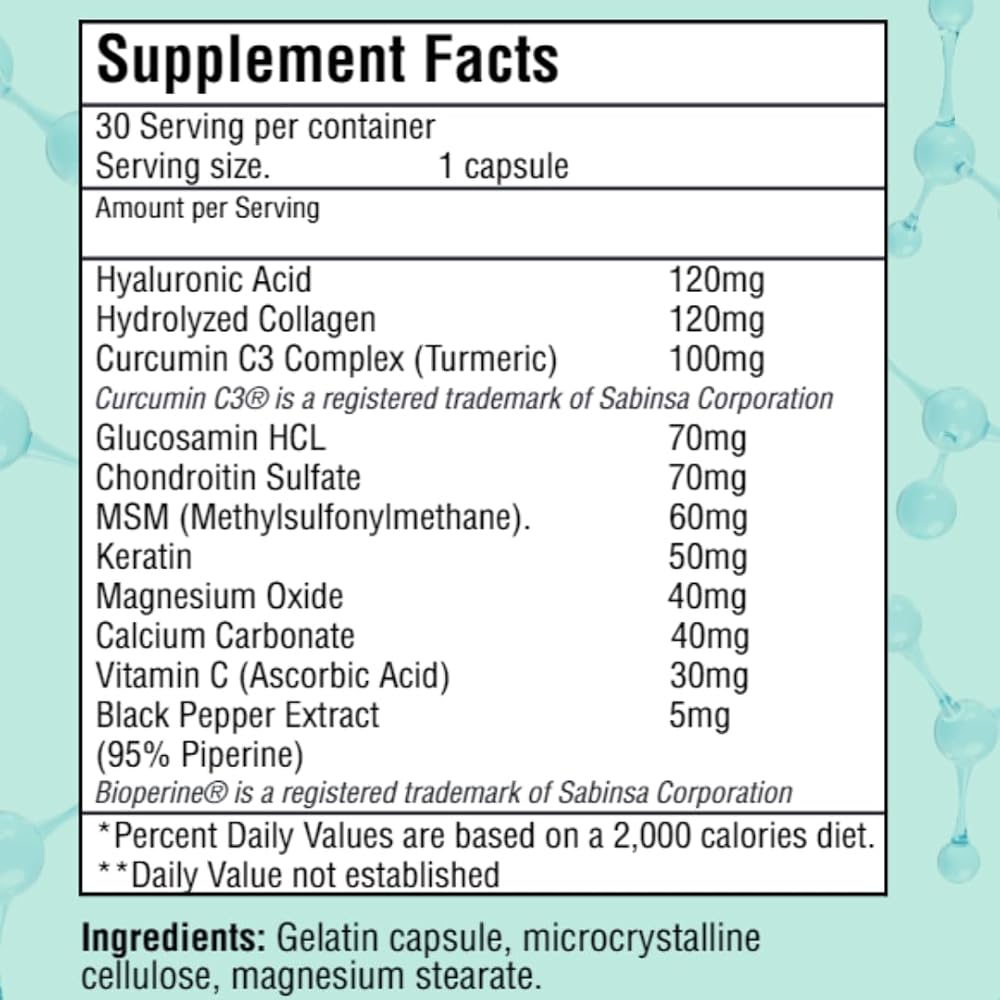 JOINT MARY Hyaluronic Acid Joint Support - 30 Capsules - image 5