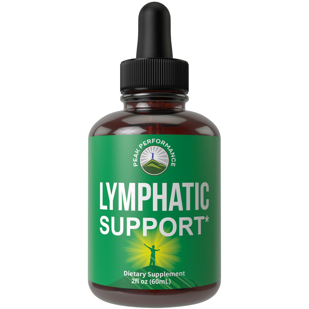 Peak Performance Lymphatic Drainage Drops Sugar Free 7-in-1 - 2 Fl Oz