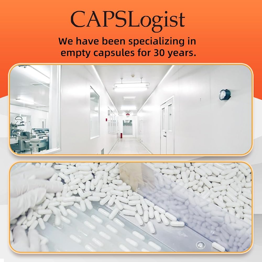 CAPSLogist Size 0 Gelatin Empty Capsules